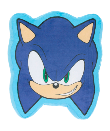 Sonic pude af ansigt - 40x40cm