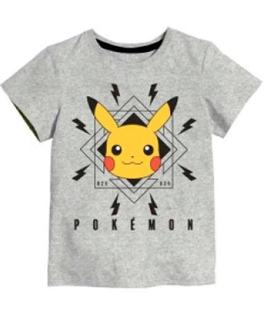 Billede af Grå Pikachu t-shirt - Pokemon (5-13 år)