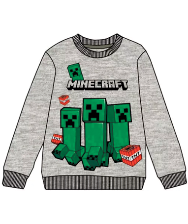2: Minecraft Creeper Langærmet trøje (6-12 år)