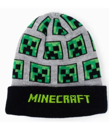 Minecraft hue - Grå Creeper (54-56 str.)