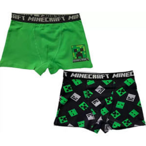 Minecraft grøn og sort boxershorts