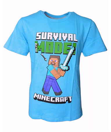 Billede af Minecraft t-shirt survival mode (6-12 år)