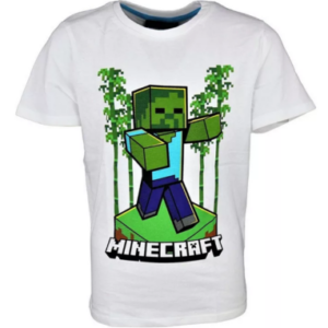 Minecraft t-shirt med zombie