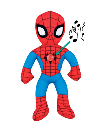 Se Spiderman bamse med lyd - 38cm hos MerchShark