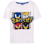 Sonic hvid t-shirt til børn