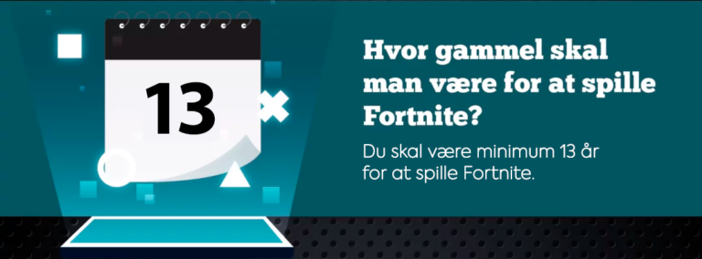Fortnite aldersgrænse - hvor gammel skal man være for at spille fortnite