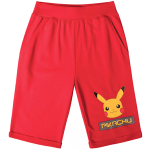 Pokemon røde shorts til børn - 5-12 år