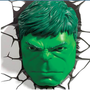 Hulk hoved lampe - Marvel