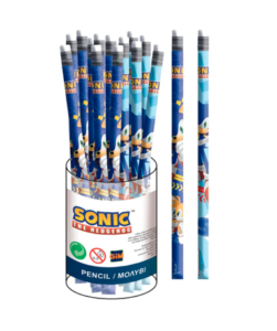 Sonic blyanter med viskelæder