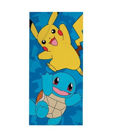 Pikachu & Squirtle håndklæde - Pokemon