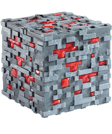 Billede af Minecraft Replika Lysende Redstone - 10 cm