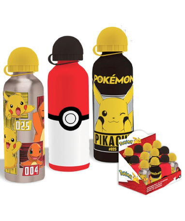 #3 - Pokemon aluminium vandflaske 500ml - Assorteret