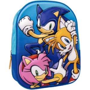 Sonic 3D skoletaske til børn