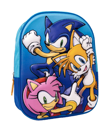 Billede af Sonic 3D skoletaske til børn