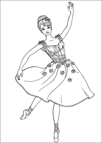 Barbie danser farvelægning