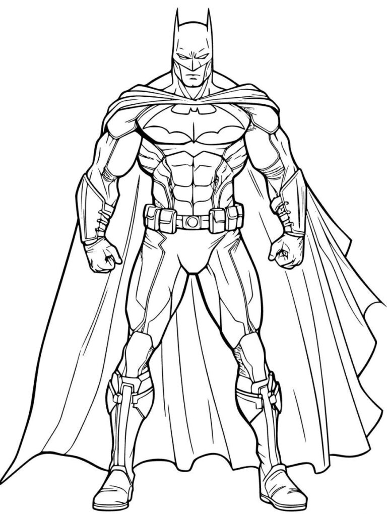 Klik her for print Batman nyt suit tegninger: farvelægning