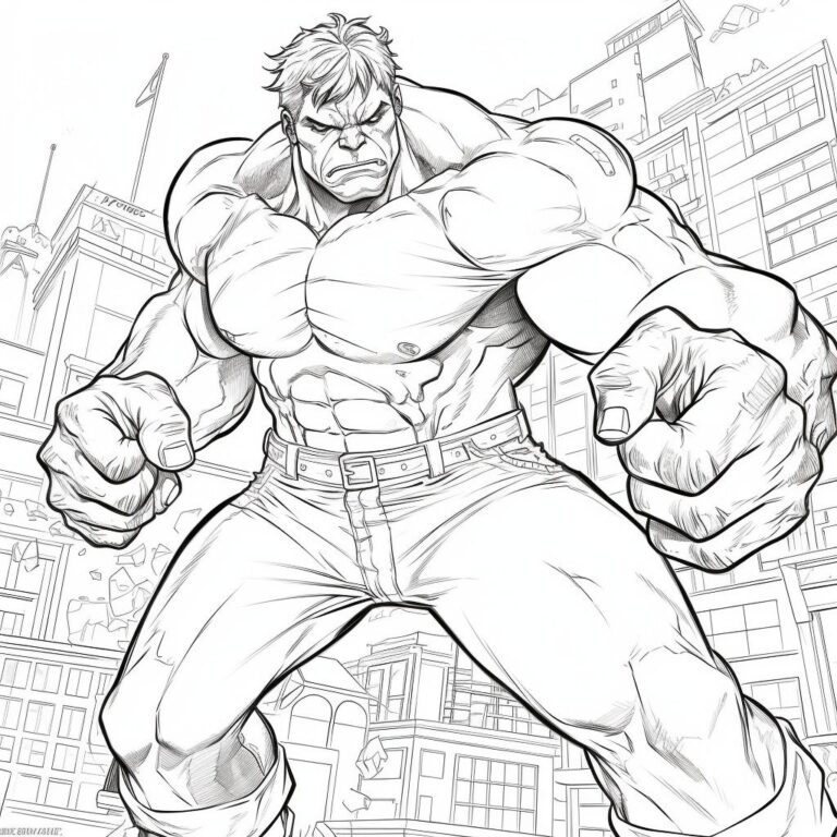 Klik her for print Hulk sur tegninger: farvelægning
