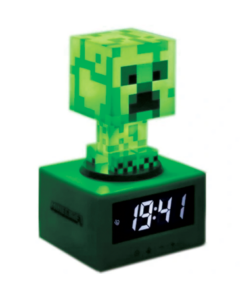 Minecraft Creeper væggeur med figur