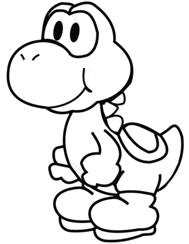 Yoshi dinosaur farvelægning