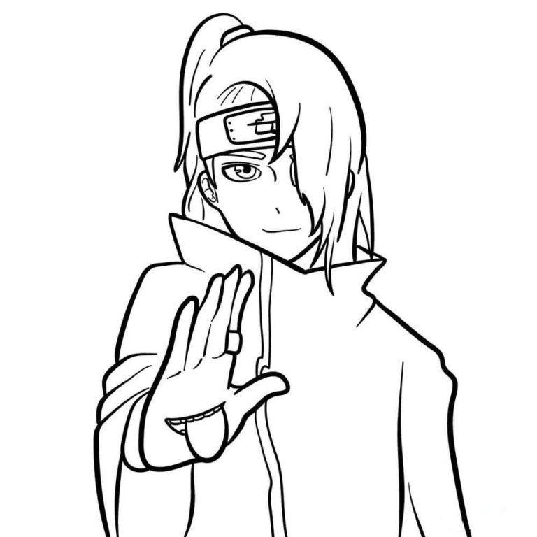 Klik for at printe Deidara anime farvelægning