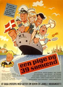 Een pige og 39 sømænd - Gamle Danske film