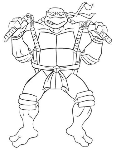 Ninja turtles - farvelægning