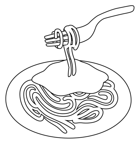 Spaghetti tegning - farvelægning