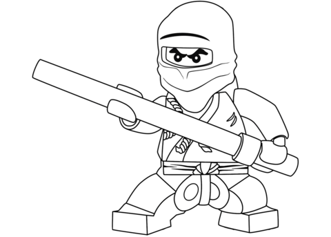 Sur lego ninja - farvelægning