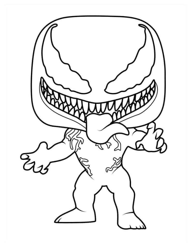 Venom funko pop farvelægning