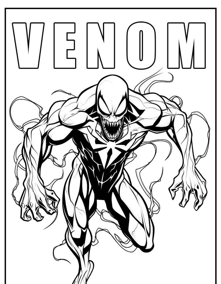 Venom med logo farvelægning