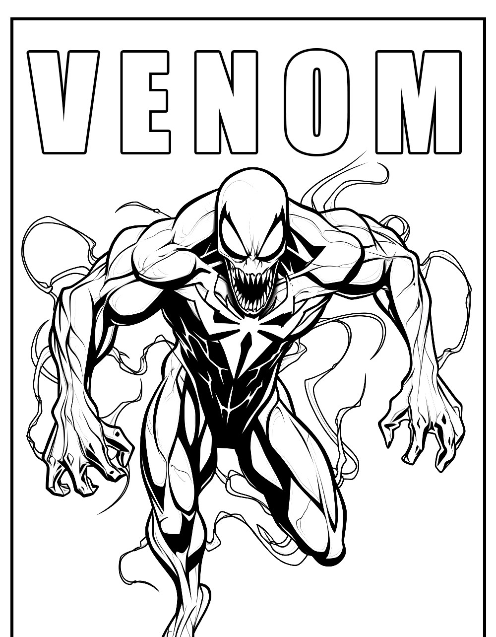 Venom med logo farvelægning