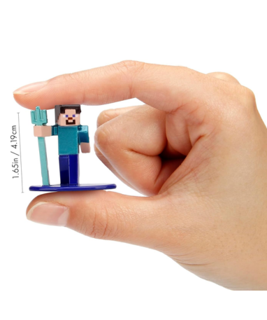 Minecraft 18 stk. metalfigurer pakke - 4cm