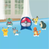 Pokémon Thunder temapynt til bord – 7 dele