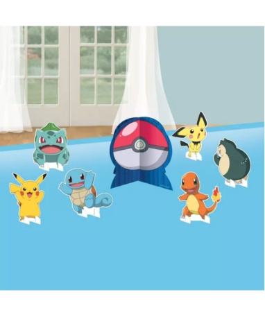 Pokémon Thunder temapynt til bord  -  7 dele