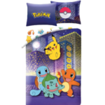 Pokemon sengetøj - Starter blå - 140x200cm