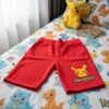 Pokemon røde shorts til børn - 5-12 år