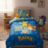Pokemon sengetøj - pokeballs & pokemons