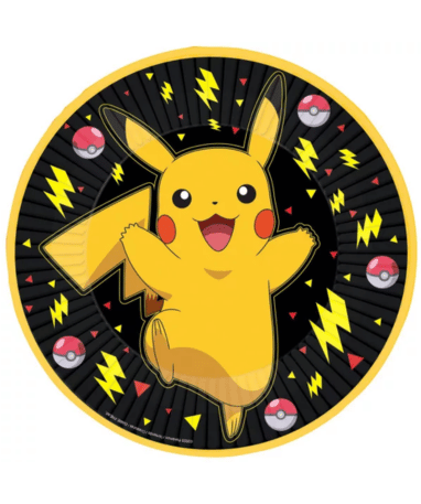 Pokemon thunder paptallerkner - 8 stk.