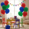 Pyjamasheltene farvede balloner - 8 stk.