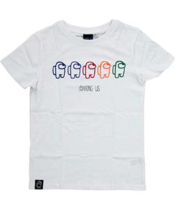 Among Us hvid t-shirt til børn (10-14 år)