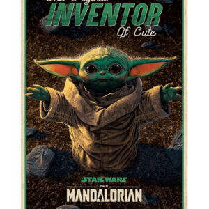 Baby Yoda plakat - Cute inventor - The Mandalorian