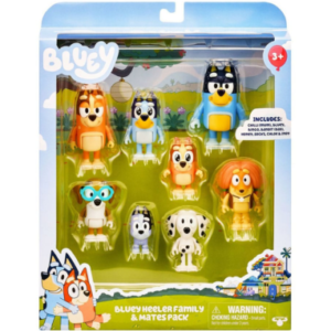 Bluey Action Figurer 8-pak