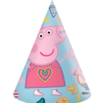 Gurli Gris fødselsdagshatte - 6 stk.