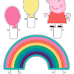 Gurli Gris kagelys - 4 stk.