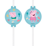 Gurli Gris sugerør - 4 stk.