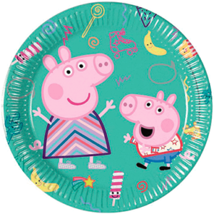 Gurli Gris paptallerkner - 8 stk.