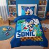 Sonic The Hedgehog sengetøj - 140x200cm