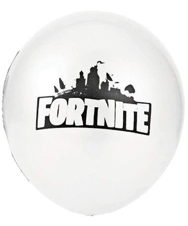 Fortnite hvide balloner - 10 stk.