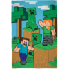 Minecraft Creeper, steve & alex tæppe - 100x150cm