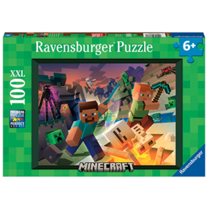Minecraft Monsters puslespil - 100 brikker